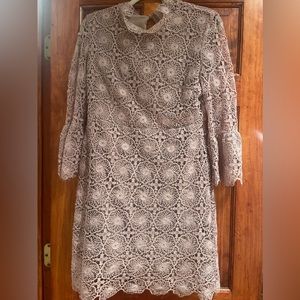 Lilac purple lace dress